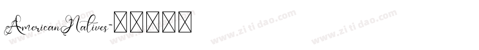 AmericanNatives字体转换