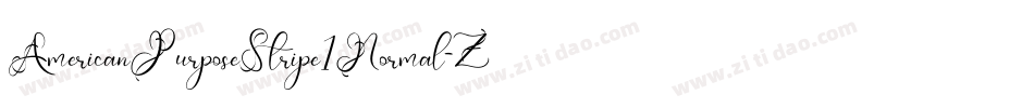 AmericanPurposeStripe1Normal-Zqd3字体转换