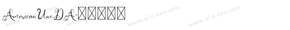 AmericanUncDA字体转换