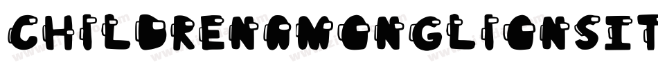 ChildrenAmongLionsItalic-0469字体转换