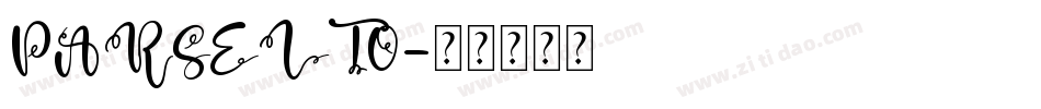 PARSELTO字体转换