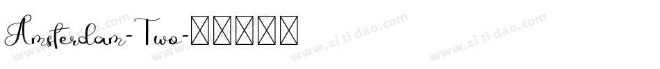 Amsterdam-Two字体转换