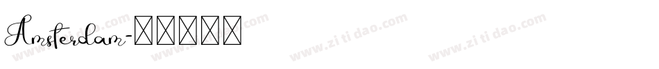 Amsterdam字体转换