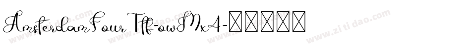 AmsterdamFourTtf-owMx4字体转换