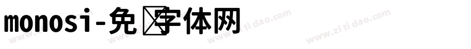 monosi字体转换