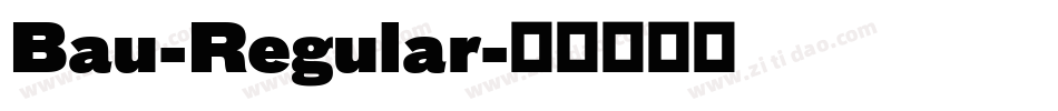 Bau-Regular字体转换