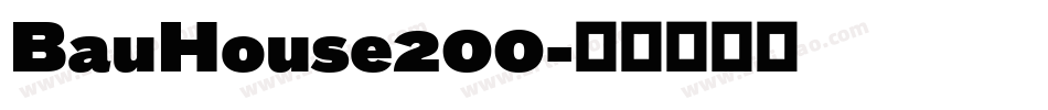 BauHouse200字体转换
