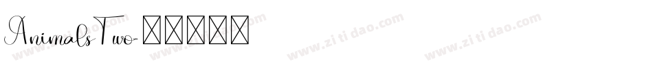 AnimalsTwo字体转换