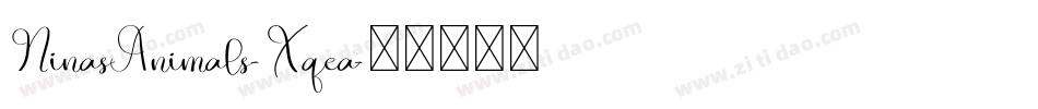 NinasAnimals-Xqea字体转换