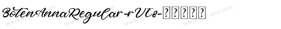 BotenAnnaRegular-rVE8字体转换