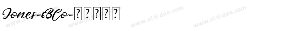 Jones-6Blo字体转换