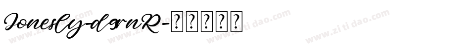 Jonesly-d9rnR字体转换