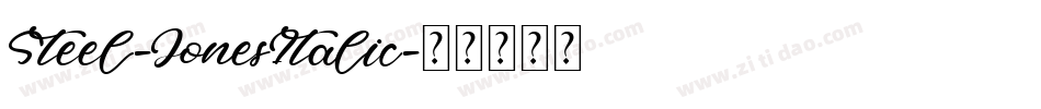 Steel-JonesItalic字体转换