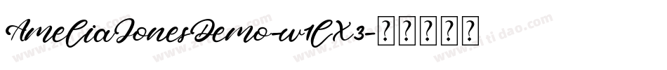 AmeliaJonesDemo-w1lX3字体转换