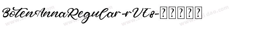 BotenAnnaRegular-rVE8字体转换