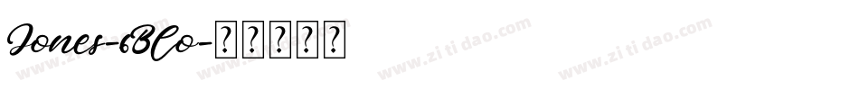 Jones-6Blo字体转换