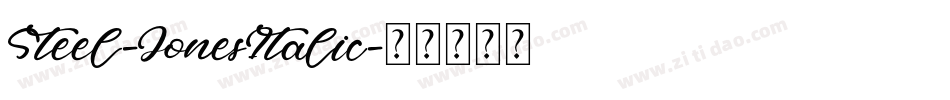 Steel-JonesItalic字体转换