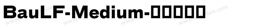 BauLF-Medium字体转换
