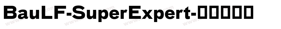 BauLF-SuperExpert字体转换