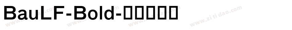 BauLF-Bold字体转换
