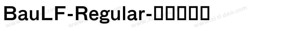 BauLF-Regular字体转换