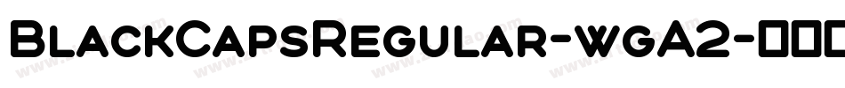 BlackCapsRegular-wgA2字体转换