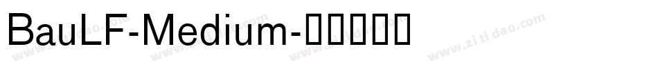 BauLF-Medium字体转换