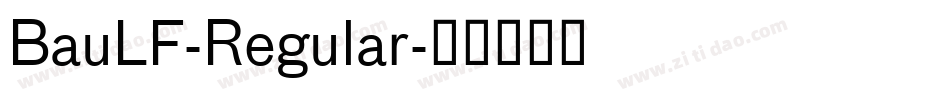 BauLF-Regular字体转换