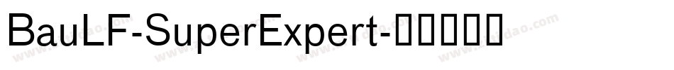 BauLF-SuperExpert字体转换