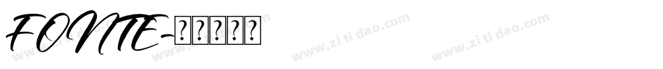 FONTE字体转换