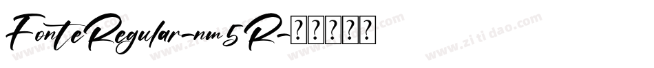 FonteRegular-nm5R字体转换