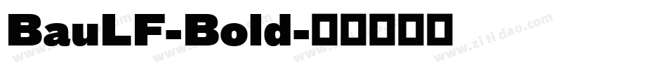 BauLF-Bold字体转换