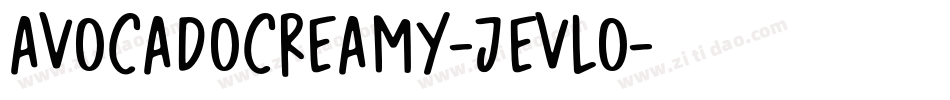 AvocadoCreamy-jEVLO字体转换