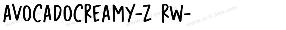 AvocadoCreamy-z89Rw字体转换