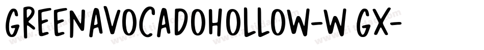 GreenAvocadoHollow-w9Gx字体转换