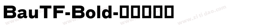 BauTF-Bold字体转换