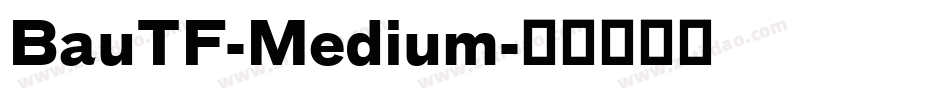 BauTF-Medium字体转换
