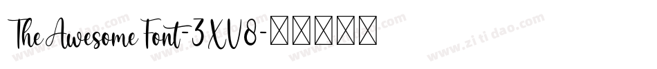 TheAwesomeFont-3XV8字体转换