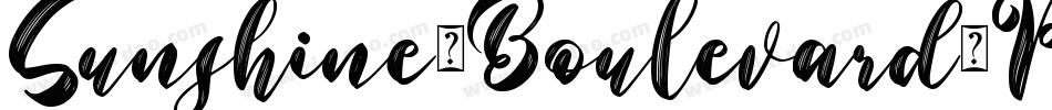 Sunshine-Boulevard-Personal-Use字体转换