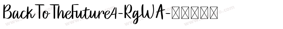 BackToTheFuture4-RgWA字体转换