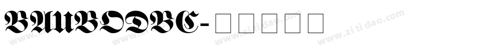 BAUBODBC字体转换