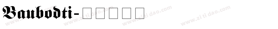 Baubodti字体转换