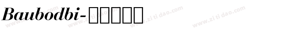 Baubodbi字体转换