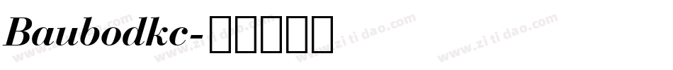 Baubodkc字体转换