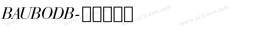BAUBODB字体转换