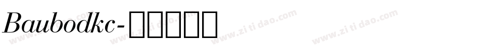 Baubodkc字体转换