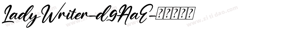 LadyWriter-d9AaE字体转换