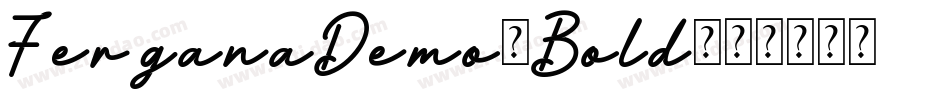 FerganaDemo-Bold字体转换