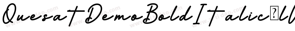 QuesatDemoBoldItalic-lWYV字体转换
