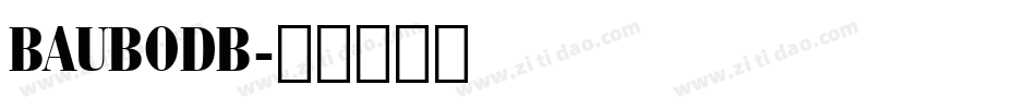BAUBODB字体转换